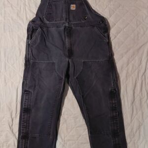 Men's Carhartt Flame Resistant Faded Dark Gray Overalls / Used but Good